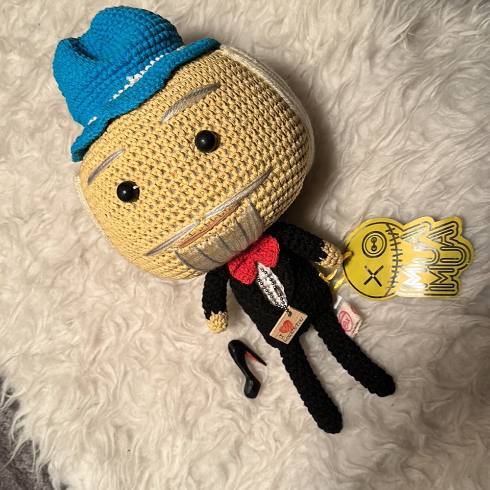 MUA MUA DOLLS LOUBOUTIN NEW handmade crochet giga Doll 13in